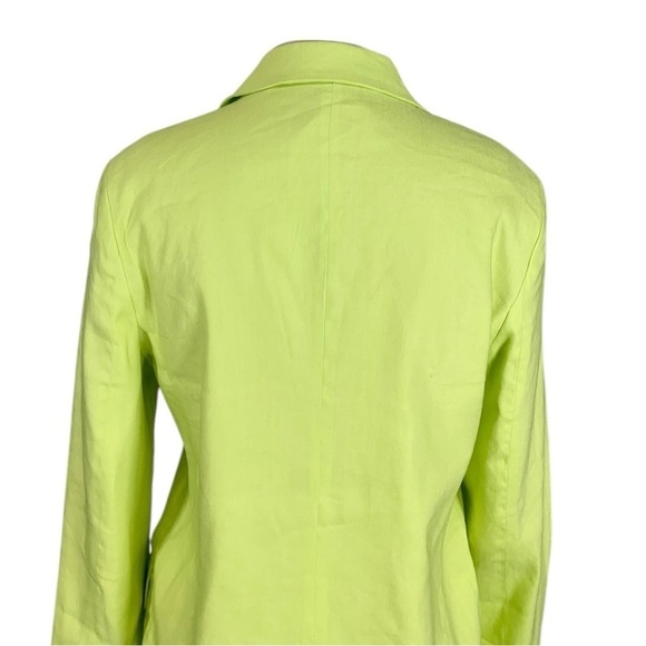 Jason Wu Linen Blend Open Front Blazer Jacket Size Small - Picture 9 of 10